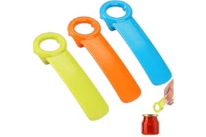 HIKPACKER Abridor de Tarros y Botes de Cristal - 3 Piezas para Ancianos y Manos Débiles Con Artritis - Ahorra Trabajo