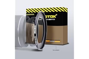 AMOTOK 72 mmObjektiv auf 82mm Kameraobjektiv-Adapter,72mm auf 82mm Filter-Step-Up-Ring-Adapterring,kompatibel mit Allen 82mm Filter-Zubehör.Hergestellt aus CNC-gefrästem(72-82mm)