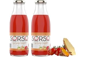 SORSO Ginger Gazpacho | Fresh Chilled Spanish Soup | Vegan, Gluten-Free, 100% Natural | Ready to Drink or Heat | Premium Tomato Recipe | UK Made