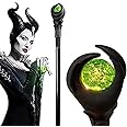 Infinity Gauntlet 51 inch Light Up Maleficent Staff Evil Wizard Wands Magic Witch Wands with Glowing Light Halloween Wands Cosplay Costume Props for Adults Kids