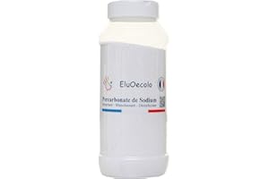 EluOecolo - Percarbonate de Soude 1kg - Oxygène actif <12% - Détachant & blanchissant