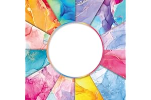 Bakermiche 24 fogli di carta per scrapbooking, 15 x 15 cm, motivo in marmo decorativo, carta per album su un solo lato per album di carta per diario di viaggio album fai da te