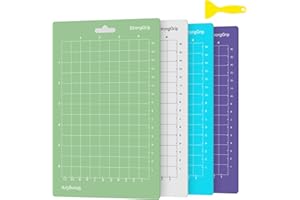 Omtofo Lot de 4 Tapis de découpe pour Cricut Joy, 4,5"x6,5" (16,5 cm x 11,4 cm), tapis de découpe antidérapant et durable, accessoires pour tapis Cricut Joy
