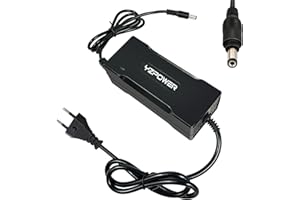 YZPOWER 42V 2A Chargeur De Batterie, 36V Li-ION Lithium Chargeur De Trotinette Électrique, Vélo Électrique, Urbanglide, Chargeur Trottinette, DC 5,5 * 2,1mm Connecteur