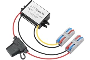 YABOANG DC/DC Convertitore buck da 20-72V a 12V,CC/CC convertitore di tensione da 20-72V a 12V5A 60W MAX Trasformatore di potenza per automotive, luci LED, camion, strumenti, ecc.