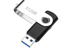 USB Stick 512GB, EDOBAO 360° Schwenkbare Design Speichersticks, Wasserdicht USB-Flash-Laufwerk, Großer Kapazität Fold USB-Memory-Stick für Datenspeicherung/Computer/Laptop/PC