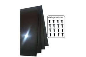 BLACK Rally Motorsport Mud Flaps 50cm x 40cm 4mm MSA spec x4 - With Fittings