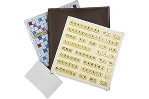 LA BOUTIQUE DU SCRABBLEUR Jeu de Scrabble de Voyage magnétique Pochette Standard Officiel de la fédération française de Scrabble Duplicate Made in France idéal pour Les scrabbleurs de la Famille