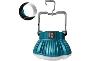 Gruecoinno 18V LED Camping Lantern for Makita 18V LXT Battery, 24W LED Work Light for Emergency and Hurricane,Camping, Hiking, Fishing（Battery Not Included）