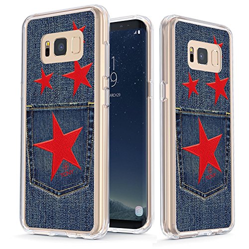 jeans with red stars on the back