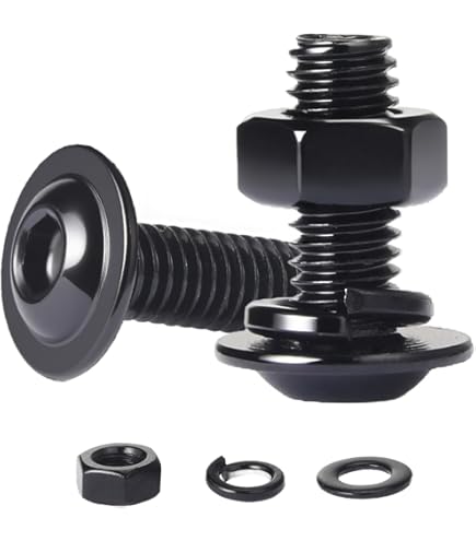 Dayalo Viti A Esagono Incassato In Acciaio Inox M5 X 16 Mm, Con Dadi E Rondelle, Set Di Viti Filettate, In Acciaio Inox A2 V2A, Filettatura Completa, 10 Pezzi - Foto 6