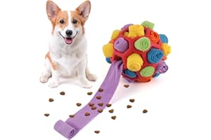 FainFun Schnüffelball für Hunde, Futterball Reizangel, Inteligentsspiezeug für Hunde, Geruchstraining Hund, Futtersuche Instinkt Training, Waschbar Dog Snuffle Ball für Kleine Mittelgroße Haustier