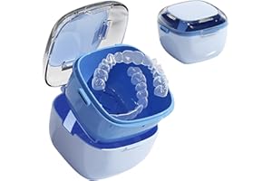 GmeDhc Porta Apparecchio Denti con Cestello, Custodia Ortodontiche Apparecchio Dentale, Porta Bite Dentale, Scatola Apparecchio Denti, Scatola di immagazzinaggio per Dentiera, Porta Paradenti