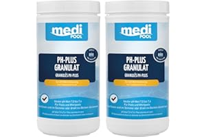 POWERHAUS24 mediPOOL ph-Heber, pH-Plus Granulat 2X 1 kg