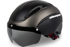 Shinmax Bike Helmet Men Women Cycle Helmet CE Certified Cycling Helmet with Detachable Magnetic Goggles Visor Adult MTB Helmet Adjustable Bicycle Helmet Road Safety Protection Ski Snowboard 56-61 cm