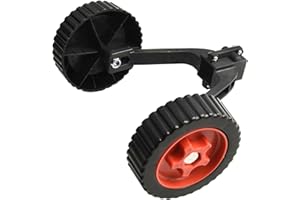 HONSEADEK Ruote di supporto per decespugliatore, supporto regolabile con ruote ausiliarie adatte per mangiatori, tagliabordi, decespugliatore a piedi, tagliaerba, accessori per tagliaerba