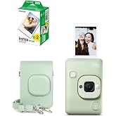 Fujifilm Instax Mini Liplay Hybrid Matcha Green Fotoğraf Makinesi 20'Li Film Liplay Uyumlu &Ccedil;antalı Set