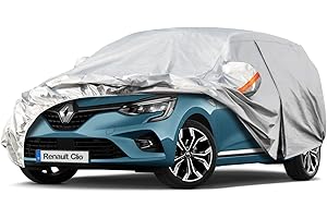 Kayme Bâche Voiture Étanche Respirante Compatible avec 1990-2023 Renault Clio, 6 Couches Housse de Protection Voiture Extérieur, Contre Pluie Soleil Poussière. Expédier Depuis Un Entrepôt Européen.