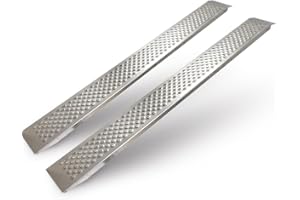 MS-POINT 2x Hinged Aluminium Access Ramp/Boarding/Loading Ramp 200kg/2 m