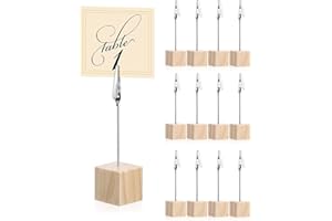 Frogetu 12PCS Fotohalter mit Klammern,Memo Clip Halter Ständer,Notizhalter,Fotoständer,Fotoaufsteller,Kartenhalter Tisch,Zettelhalter,Postkartenhalter,Fotohalter,Notizzettel Halter,Memohalter Klemmen