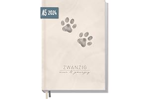 ‎HÄFFT Chäff-Timer Classic Kalender 2024 A5 [Paws] mit 1 Woche auf 2 Seiten | Terminplaner, Wochenkalender, Organizer, Terminkalender mit Wochenplaner | nachhaltig & klimaneutral