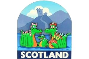 ELGATE Nessie Fridge Magnet Scotland Scottish Souvenir Lochness Monster Family
