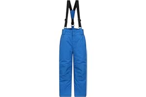 Mountain Warehouse Pantalon de Ski Raptor Enfants -Deux Poches, Résistant à la Neige, Bretelles Amovibles, Ouverture Cheville, Genoux renforcés -Garçons et Filles, Hiver