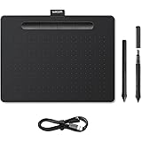 Wacom Intuos Medium Drawing Tablet - Digital Tablet for Painting, Sketching and Photo Retouching with pressure sensitive pen,