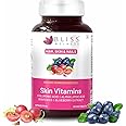 Bliss Welness Skin Multivitamin with Biotin Hyaluronic Acid Alpha Lipoic Acid Vitamins & Minerals | Glowing Radiant Youthful Skin Supplement for Women & Men - 60 Vegetarian Tablets