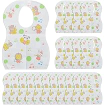 Bavaglini Usa E Getta Per Bambini - 100 Pezzi Impermeabili Con Tasca Antibriciole | Per Svezzamento E Pappa - Foto 12