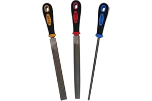 CORVUS Kinder Werkzeug Holzfeilen Flach-Halbrund-Rund 3er Set "Top Qualität"