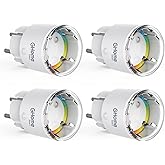 Mini Wifi Presa Smart Alexa,Smart Plug 10A con Funzione Timer e Controllo Remoto tramite APP, Monitoraggio Energetico, Contro