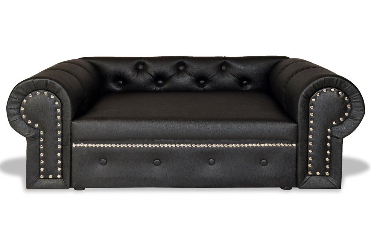 Luxury Dog Sofa Dog Bed Ohio Chesterfield Design Xl Black Dogs Co Uk