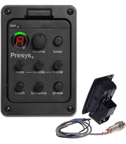 Pickup Per Chitarra Acustica Con Preamplificatore 4 Bande EQ - Sistema Piezo Per Sound Naturale E Potenziato
