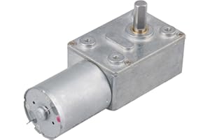 Motoriduttore ad angolo retto motoriduttore a Vite Senza fine Turbo ad alta coppia a Bassa velocit¨¤ quadrangolare BQLZR DC 12V 2RPM