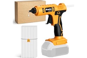 Ecarke Cordless Glue Gun for De Walt 20V Lithium Battery Cordless Hot Sol Glue Gun Great for Repair Crafts DIY (with 20pcs 11mm Glue Sticks)