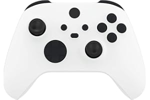 eXtremeRate Botones Completos para Xbox Series S X Control - Repuesto Botón de LB RB LT RT Bumpers Gatillos D-Pad ABXY Start Back Sync Compartir Teclas para Xbox Series X/S Mando (Negro)