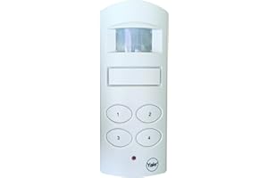 YALE SECURITY Yale-Despertador inalámbrico para cobertizo y Garaje de Yale SAA5015, Blanco, SAA5015