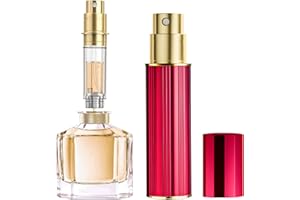 JOOMOKO Perfume Atomiser, 5ml Atomiser Spray Bottle, Refillable & Travel Size Perfume Spray Bottle Easy to Refill Cologne Dispenser for Women and Men（Red）