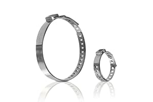 SOLVITUR Abrazaderas palier fuelle universal acero inoxidable set 15 bridas cardan homocinética transmisión