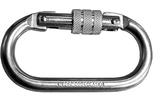 2 Karabiner EN 362 15 k för höststopp sele och utomhussport. 022307001001
