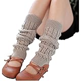 Jambières D'hiver Torsadées En Tricot Torsadé Pour Femme