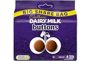 Cadbury Dairy Milk Giant Buttons Chocolate Bag 6.2 oz
