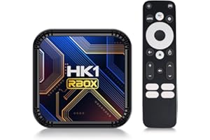 KRYOLITHM Android 13.0 TV Box, 4GB RAM 64GB ROM RK3528 Quad-Core 64bit Cortex-A53, 2025 Smart Box Support 4K/6K/8K, 2.4/5.0GHz mit 4K UHD und 100M Ethernet USB 3.0/2.0 mit Sprachfernbedienung