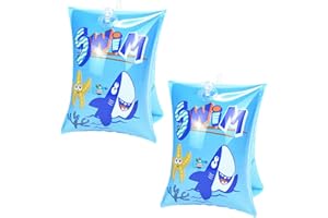 ALWODICI Inflatable Swimiming Armbands for Kids Inflatable Armbands Baby Armbands for Age 4-12 Cartoon Inflatable Swimming Sleeves Swim Ring Pool Water Toys Accessories for Boys Girls