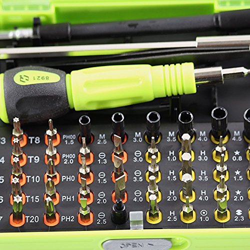 53-in-1 Präzisions Schraubenzieher Werkzeugkasten Torx Kreuzschlitz und Slotted Repair Set Mechanik für PC Notebook Smartphone und andere elektrische Produkte - 3