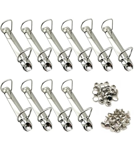 A7 Bindemechanismus 6-Ring - D-förmiger Metallclip Für Ordner Gold