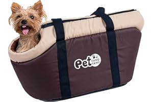 ITODA Head-out Cat Dog Carrier Handbag Winter Warm Soft Pet Carrier Portable Travel Shoulder Bag Pet Travel Shopping Bag Carrier Purse with Removable Cushion for Puppy Small Dogs Cats