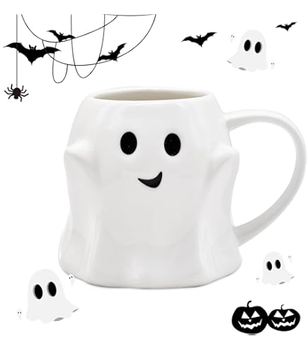 Lot De 4 Tasses En Céramique Fantôme D'Halloween