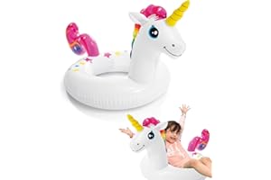 POPOYU Bouée Adulte Bouée Géante Givrée 91 cm,Bouée Enfant 76 cm,Gonflable pour Piscine,Bouée Gonflable de Tube,Anneau de Natation,Radeau Gonflable,Décoration pour Fête de Piscine Plage Partie Jeux Vacances